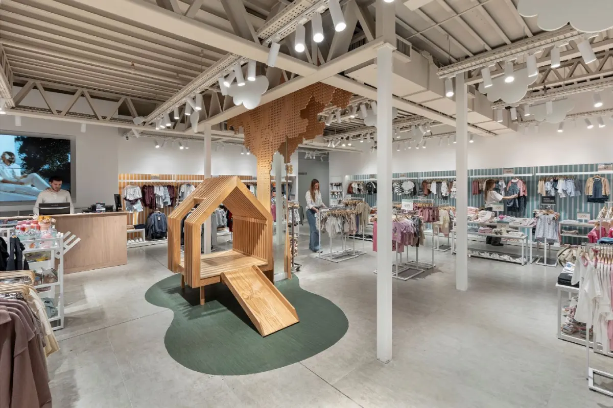 BAS Retail Store - Interactive kids' play zone integrated into the retail floor plan - Contract Workplaces.webp